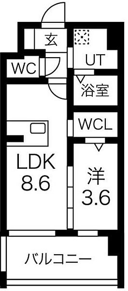 ESTONE HIGASHIOSAKA 702｜大阪府東大阪市長田西2丁目(賃貸マンション1LDK・7階・32.46㎡)の写真 その2