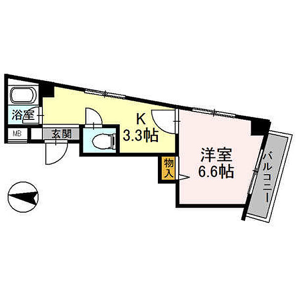 ヴィラサンライフ ｜大阪府東大阪市足代北2丁目(賃貸マンション1K・3階・21.74㎡)の写真 その2