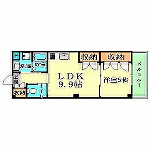 セーズコート高井田 ｜大阪府東大阪市西堤楠町2丁目(賃貸マンション1LDK・2階・40.20㎡)の写真 その2