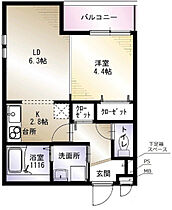 ベルドミール 久宝園 八番館  ｜ 大阪府八尾市久宝園3丁目（賃貸アパート1LDK・2階・35.09㎡） その2