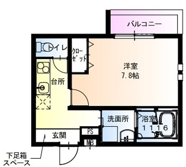 フジパレス俊徳道WEST 103｜大阪府東大阪市太平寺1丁目(賃貸アパート1K・1階・27.45㎡)の写真 その2