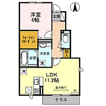 グランドール  ｜ 大阪府東大阪市瓢箪山町16-8（賃貸アパート1LDK・1階・47.01㎡） その2