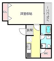 大阪府東大阪市足代新町（賃貸アパート1K・2階・20.96㎡） その2