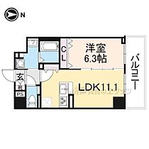 サンスクリット西大寺 406 ｜ 奈良県奈良市西大寺南町（賃貸マンション1LDK・4階・44.57㎡） その2