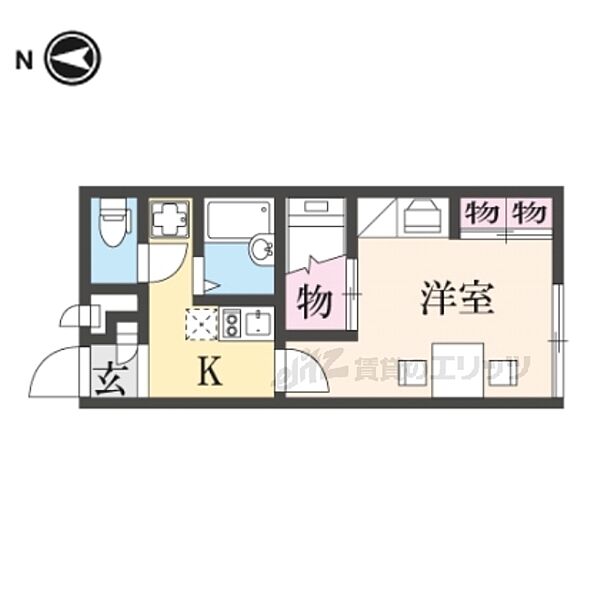 レオパレスＩＫＡＲＵＧＡ　23 203｜奈良県生駒郡斑鳩町法隆寺南２丁目(賃貸アパート1K・2階・23.18㎡)の写真 その2