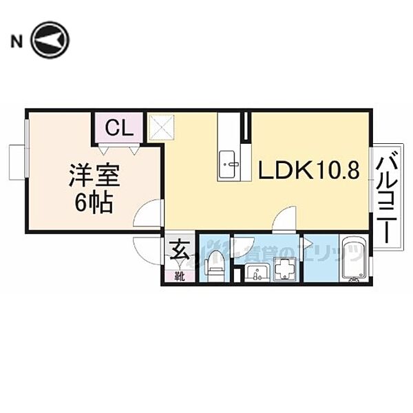 奈良県大和高田市日之出町(賃貸アパート1LDK・2階・36.81㎡)の写真 その2