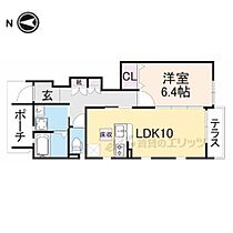 奈良県生駒郡安堵町大字笠目（賃貸アパート1LDK・1階・44.46㎡） その2