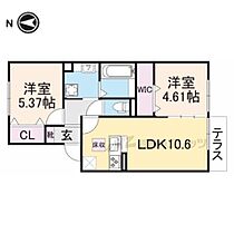 奈良県奈良市押熊町（賃貸アパート2LDK・2階・50.42㎡） その1