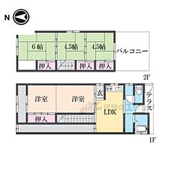 関西本線 奈良駅 バス20分 西九条町下車 徒歩4分