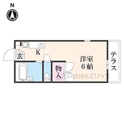 レオパレスナップ・アネックス 1Kの間取図画像