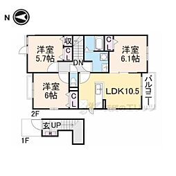 エトワールS棟 3LDKの間取図画像
