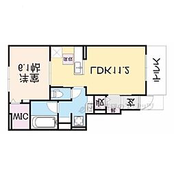 H.T.ミニョン5 1LDKの間取図画像