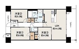 間取図画像 3LDK