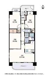 ライオンズマンション北山通 3LDKの間取図画像