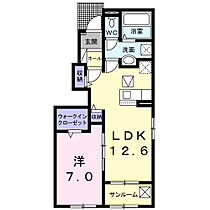 エイト・フラットI 101 ｜ 埼玉県熊谷市新堀1200-2（賃貸アパート1LDK・1階・50.08㎡） その2