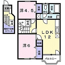 アルカンシェル 202 ｜ 群馬県藤岡市藤岡1505-142（賃貸アパート2LDK・2階・58.53㎡） その2