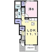 セレノ 103 ｜ 群馬県高崎市日高町1391-1（賃貸アパート1LDK・1階・42.19㎡） その2