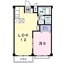 ニューシティーＡ 102 ｜ 群馬県高崎市貝沢町2174-1（賃貸アパート1LDK・1階・39.74㎡） その2