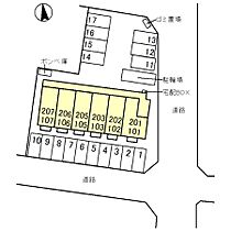 グローリア 201 ｜ 群馬県伊勢崎市境女塚（賃貸アパート1LDK・2階・35.35㎡） その1