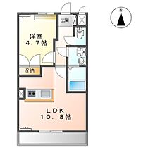 友 105 ｜ 群馬県伊勢崎市西小保方町（賃貸アパート1LDK・1階・38.02㎡） その2