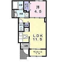 ラヴィエ 103 ｜ 埼玉県深谷市上柴町西3丁目5-7（賃貸アパート1LDK・1階・40.03㎡） その2