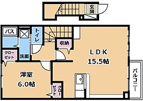 フィセル  ｜ 滋賀県栗東市下鈎（賃貸アパート1LDK・2階・52.10㎡） その2