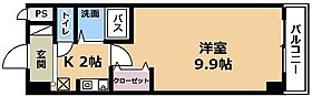 ベルエポック  ｜ 滋賀県草津市橋岡町（賃貸マンション1K・5階・27.00㎡） その2