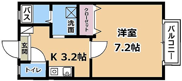 プリシェールキャッスルA棟 ｜滋賀県草津市岡本町(賃貸アパート1K・2階・26.42㎡)の写真 その2