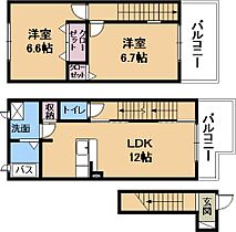 フレンドリー・エデン・A  ｜ 滋賀県草津市追分5丁目（賃貸アパート2LDK・2階・63.48㎡） その2