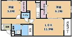 間取図画像 2LDK