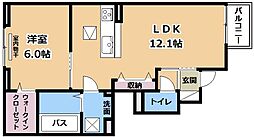 間取図画像 1LDK