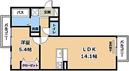 LUMIERE DU SOIR DEUX 1LDKの間取図画像
