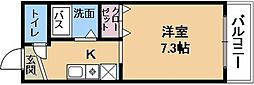 ハイツ玉川7 ワンルームの間取図画像