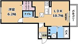 Lumiere du Soir Un 1LDKの間取図画像