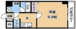 エンゼルプラザイースト1 1Kの間取図画像