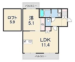 間取図画像 1LDK