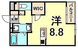 ステラハウス31 ワンルームの間取図画像