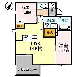 LOOPRESIDENCE 2LDKの間取図画像