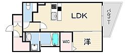 LEGALANDNISHINOMIYA PARKSIDE 1LDKの間取図画像