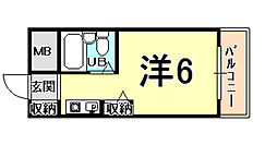 ハイツシャローム ワンルームの間取図画像