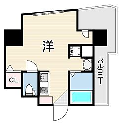 デルファーレ西宮 ワンルームの間取図画像