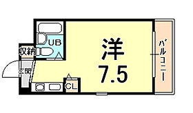 ラファエラ鳴尾II  ｜ 兵庫県西宮市鳴尾町１丁目（賃貸マンション1R・1階・18.50㎡） その2