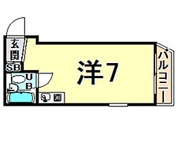 イングヴィラ甲子園口  ｜ 兵庫県西宮市甲子園口３丁目（賃貸マンション1R・2階・17.00㎡） その2