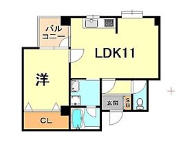 陽光プラザ  ｜ 兵庫県芦屋市業平町（賃貸マンション1LDK・4階・38.13㎡） その2