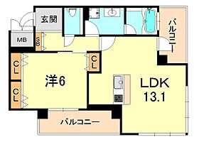 SAKURA  ｜ 兵庫県芦屋市茶屋之町（賃貸マンション1LDK・2階・49.02㎡） その2