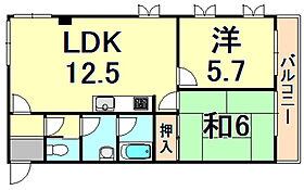 グリーンコート西宮  ｜ 兵庫県西宮市門前町（賃貸マンション2LDK・5階・60.00㎡） その2