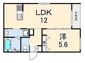 Anastasia  ｜ 兵庫県西宮市高畑町（賃貸マンション1LDK・1階・42.82㎡） その2