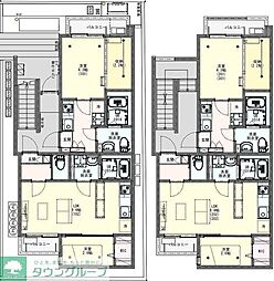 JR武蔵野線 西浦和駅 徒歩9分の賃貸アパート 2階1Kの間取り
