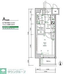JR京浜東北・根岸線 西川口駅 徒歩9分の賃貸マンション 2階1Kの間取り