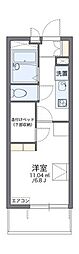 東武伊勢崎線 谷塚駅 徒歩12分の賃貸マンション 2階1Kの間取り